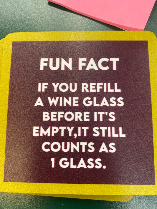 COASTER - 1 GLASS