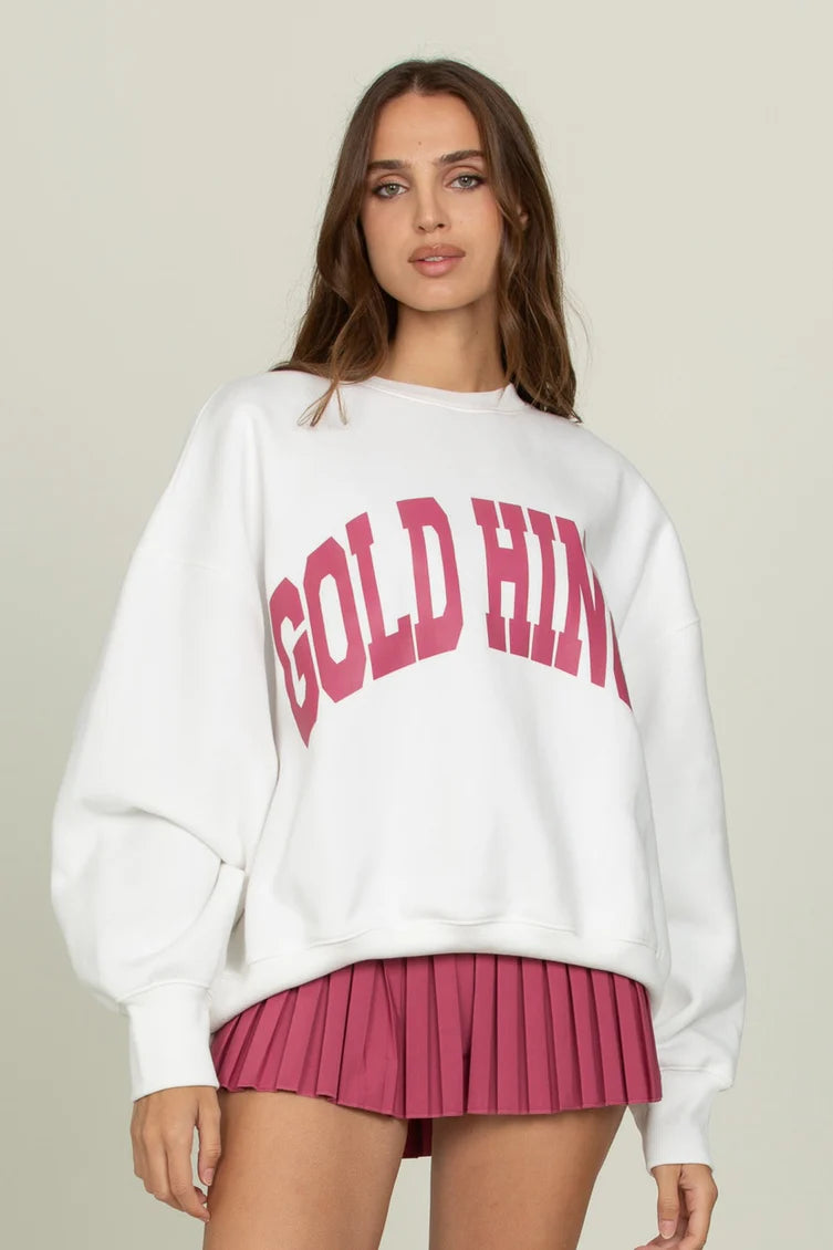 White Raspberry GH Wide Arm Sweatshirt