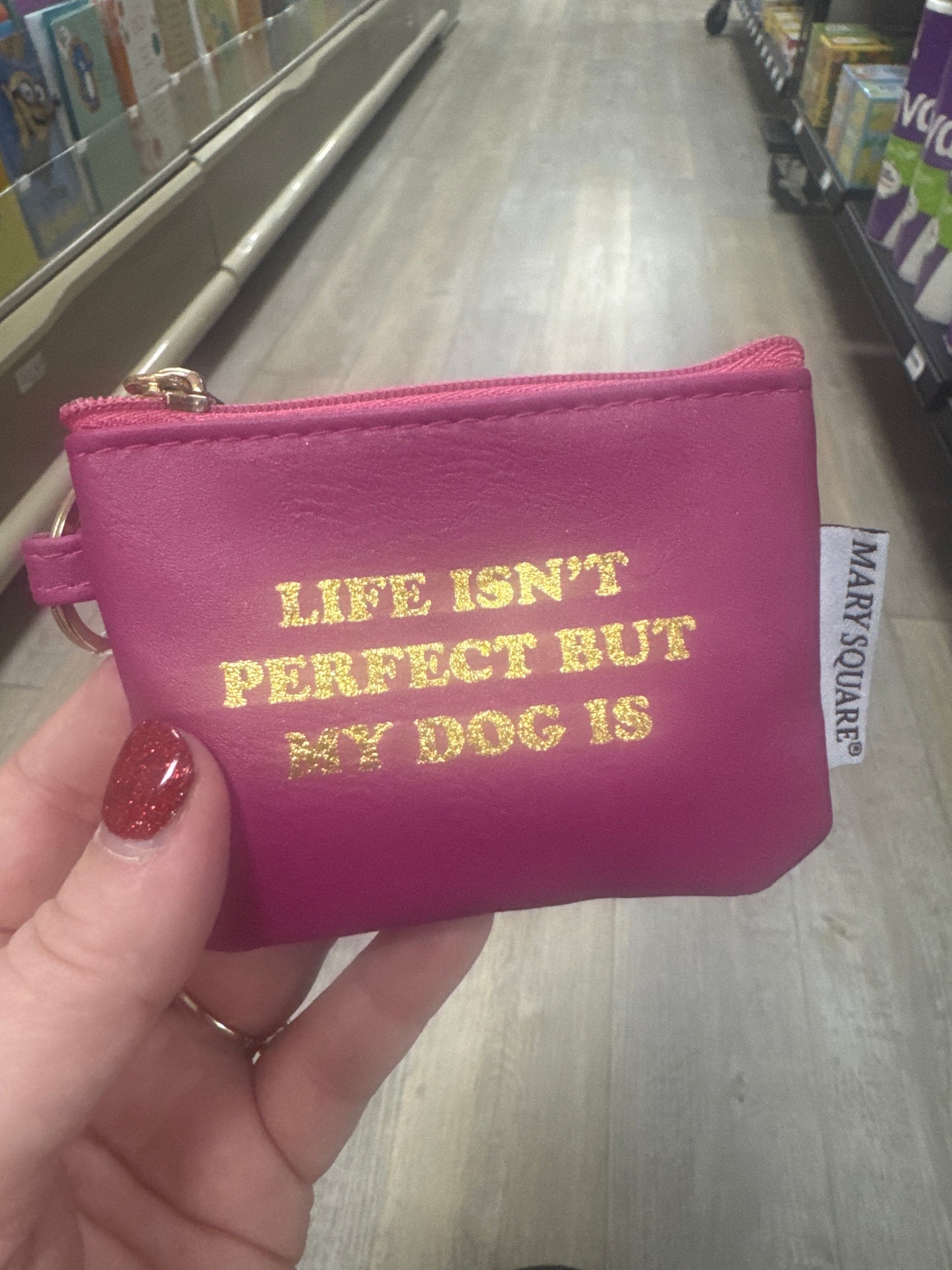BAG HOLDER - LIFE ISN'T PERFECT - Pharm Favorites by Economy Pharmacy