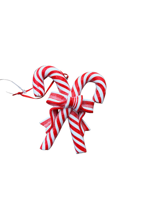 RAZ ORNAMENT-CRIS CROSS CANDY CANE BUNCH