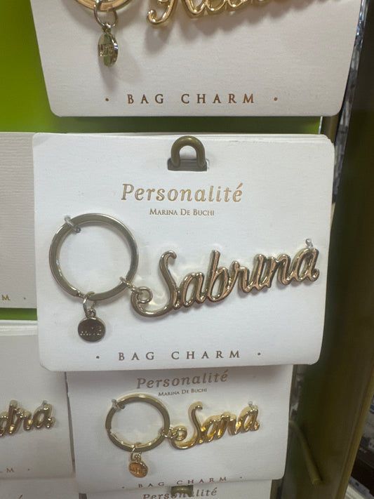 BAG CHARM KEYCHAIN - SABRINA