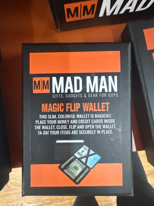 MAD MAN MAGIC FLIP WALLET - BLACK