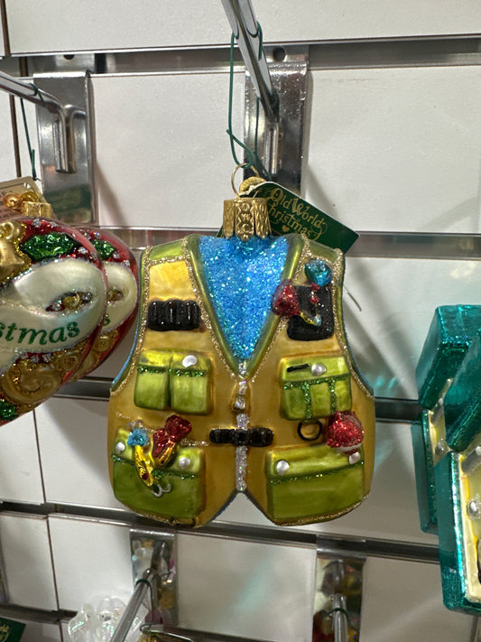 CHRISTMAS ORNAMENT - FISHING VEST