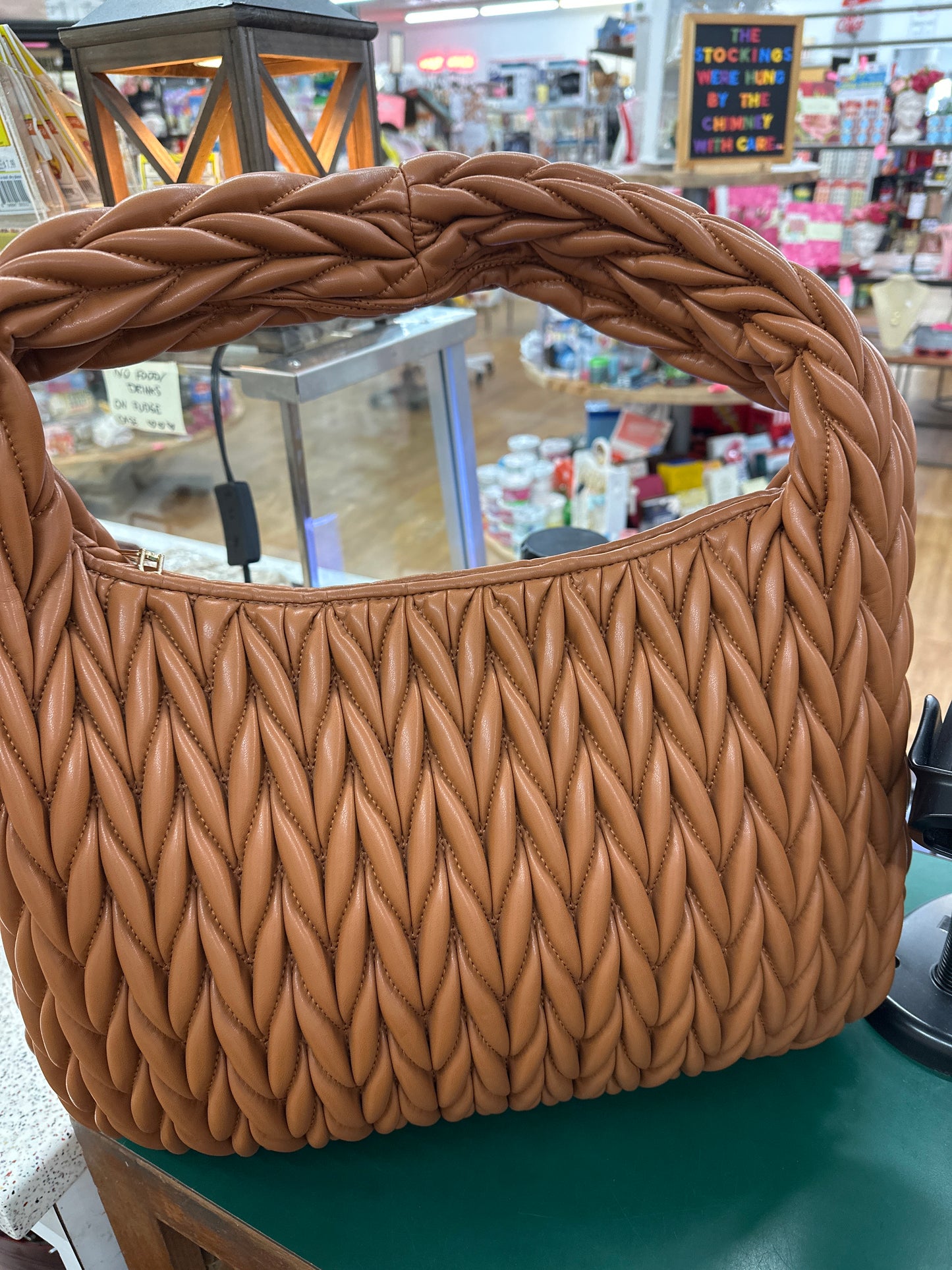 ASTER HOBO BAG - SADDLE