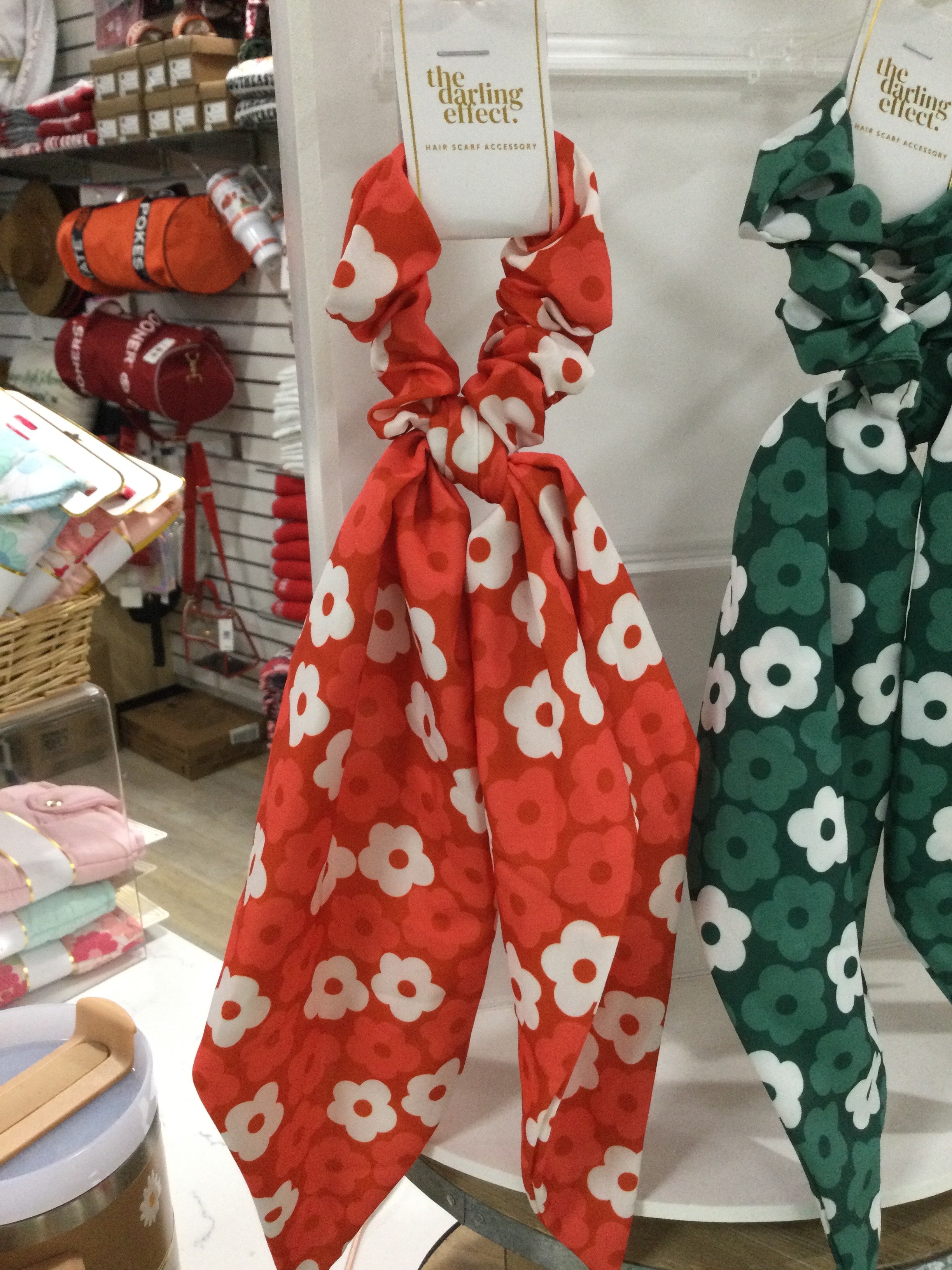 HAIR SCARF SCRUNCHIE - RED