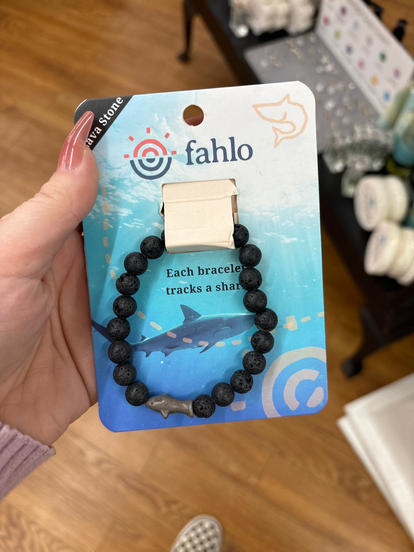 THE VOYAGE BRACELET- LAVA STONE - SHARK