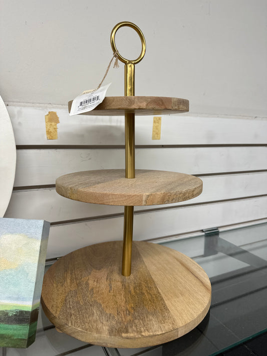 TIERED WOOD SERVER