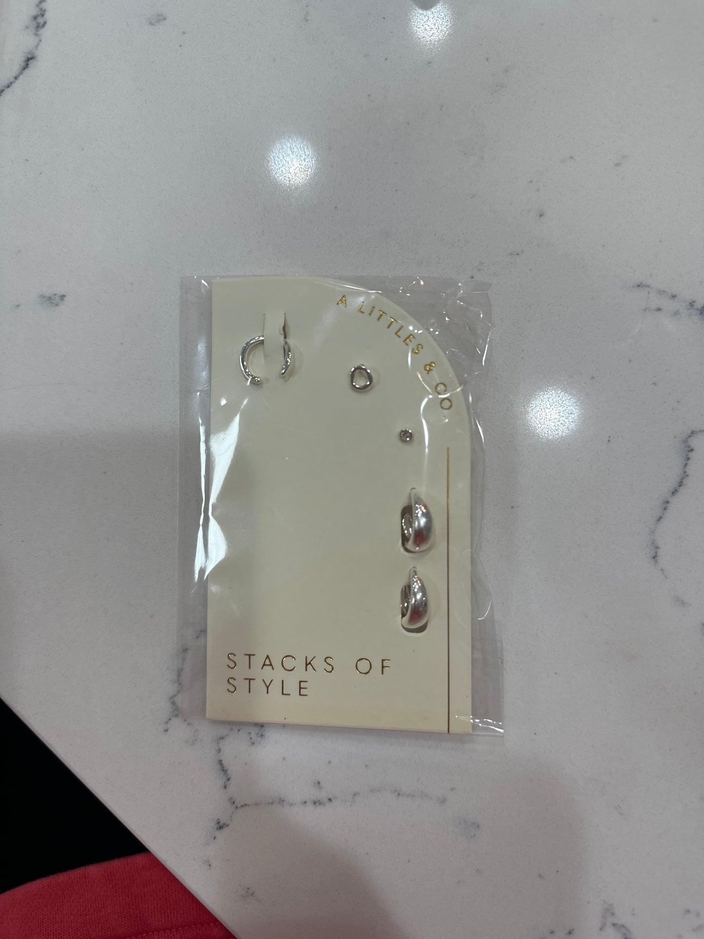 STACKS OF STYLE - CZ SILVER - EARRING SET - Pharm Favorites by Economy Pharmacy