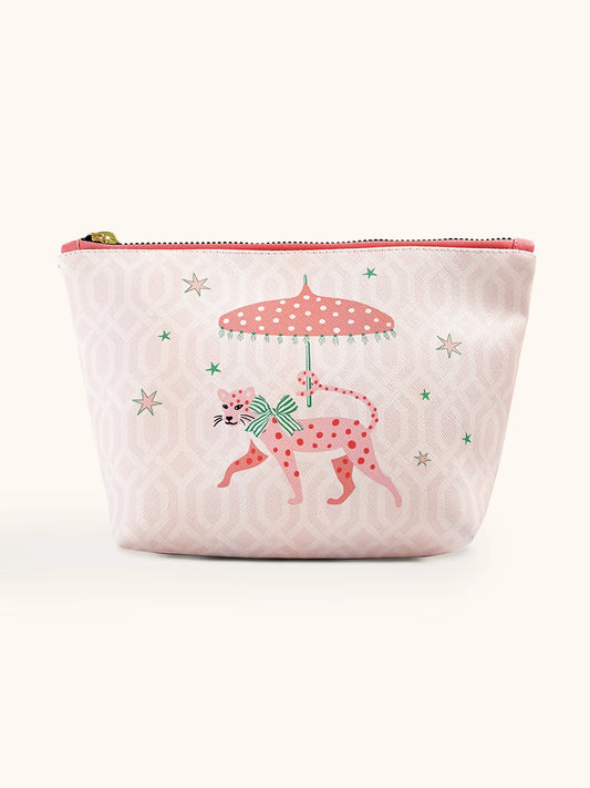 LEOPARD ON PARADE COSMETIC CLUTCH POUCH