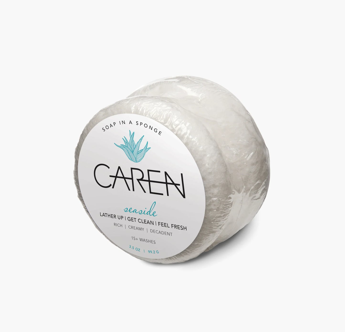 Seaside White Shower Sponge