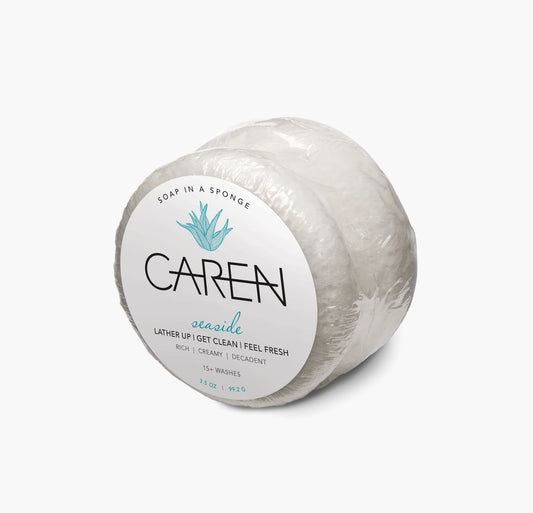 Seaside White Shower Sponge