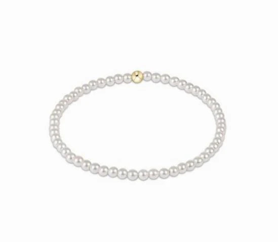 Classic Pearl 3mm Bead Bracelet