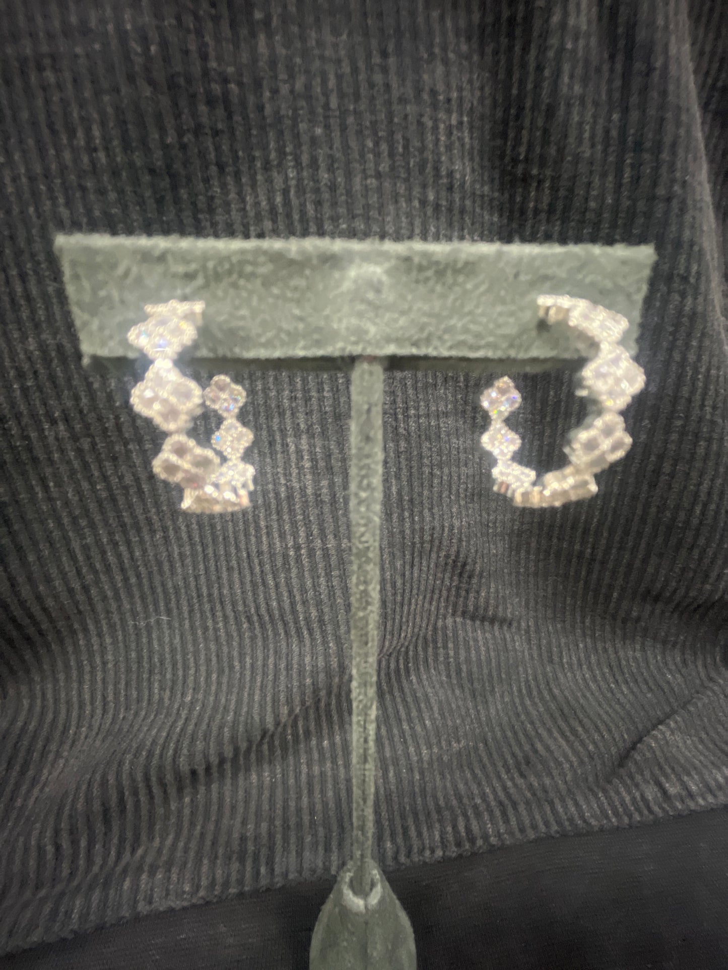 PAVE CLOVER EARRINGS