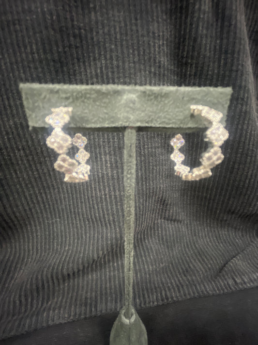 PAVE CLOVER EARRINGS