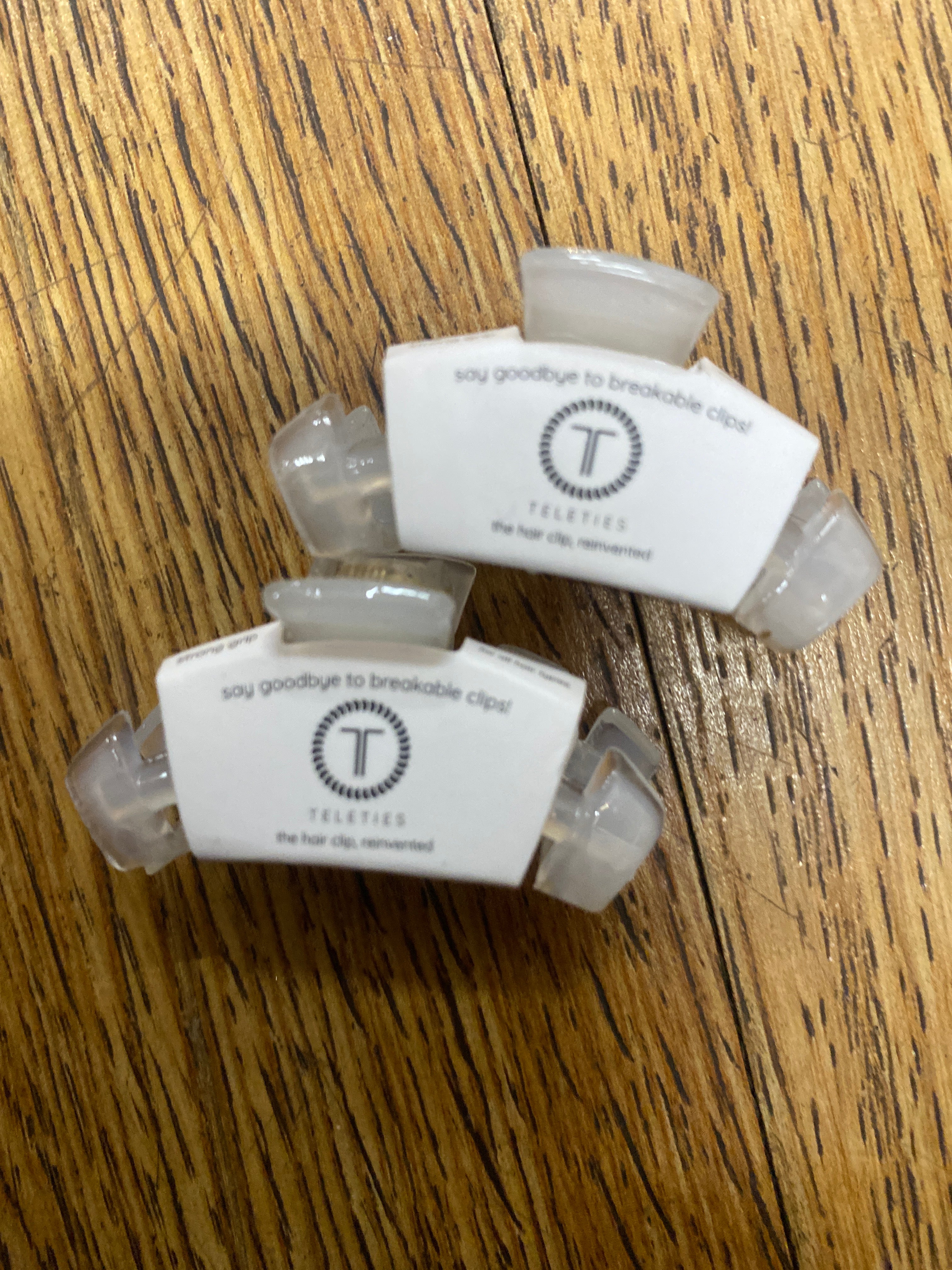 TELETIES HAIR CLIP - TINY - COCONUT WHITE