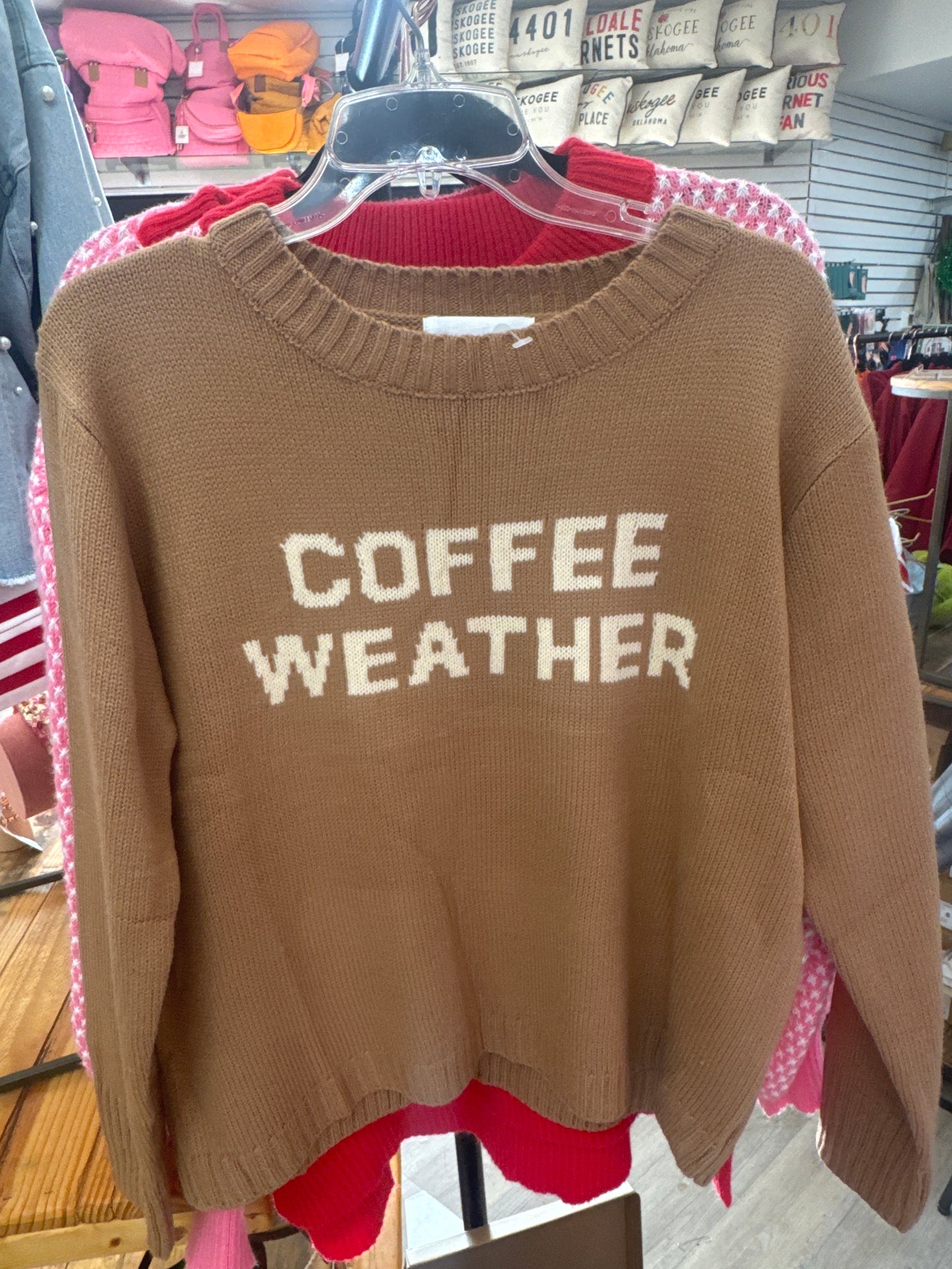 COFFEE WEATHER SWEATER