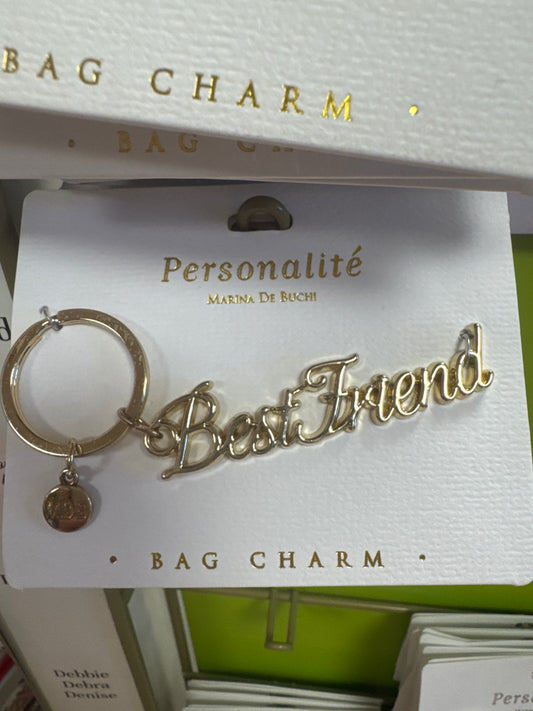 BAG CHARM KEYCHAIN - BEST FRIEND