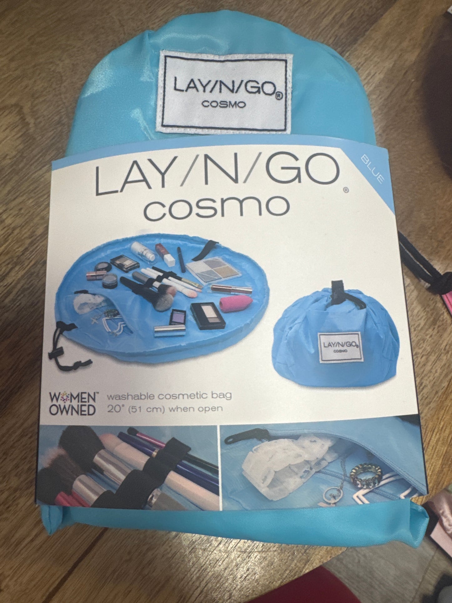 LAY-N-GO COSMO JEWELRY/COSMETICS ROLL UP - ARCTIC