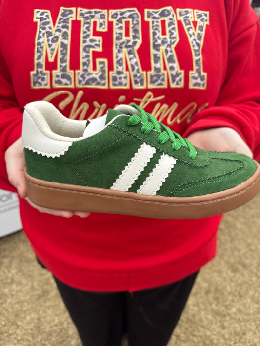 Green Striped Sneakers - Miel