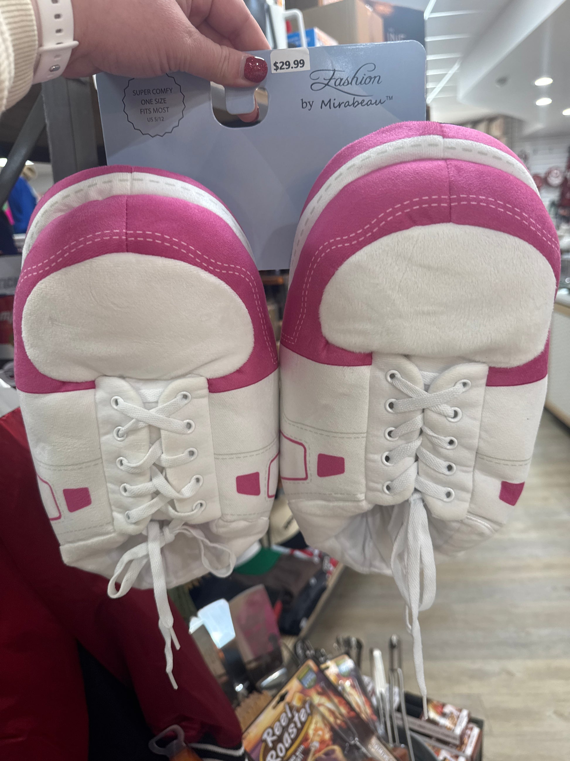 OVERSIZED SNEAKER SLIPPERS - PINK POWER - Pharm Favorites by Economy Pharmacy