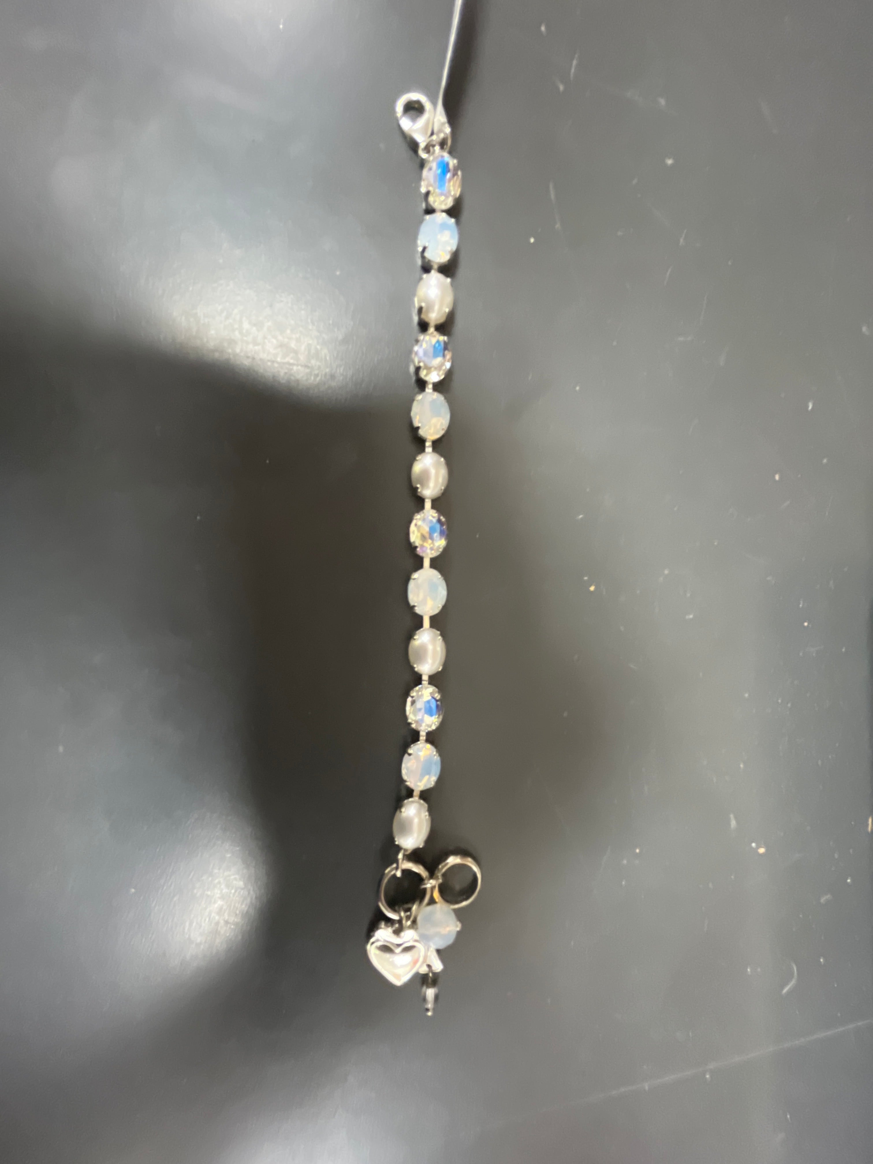 MARIANA - BRACELET - SILVER - IRIDESCENT AND PEARL STONE