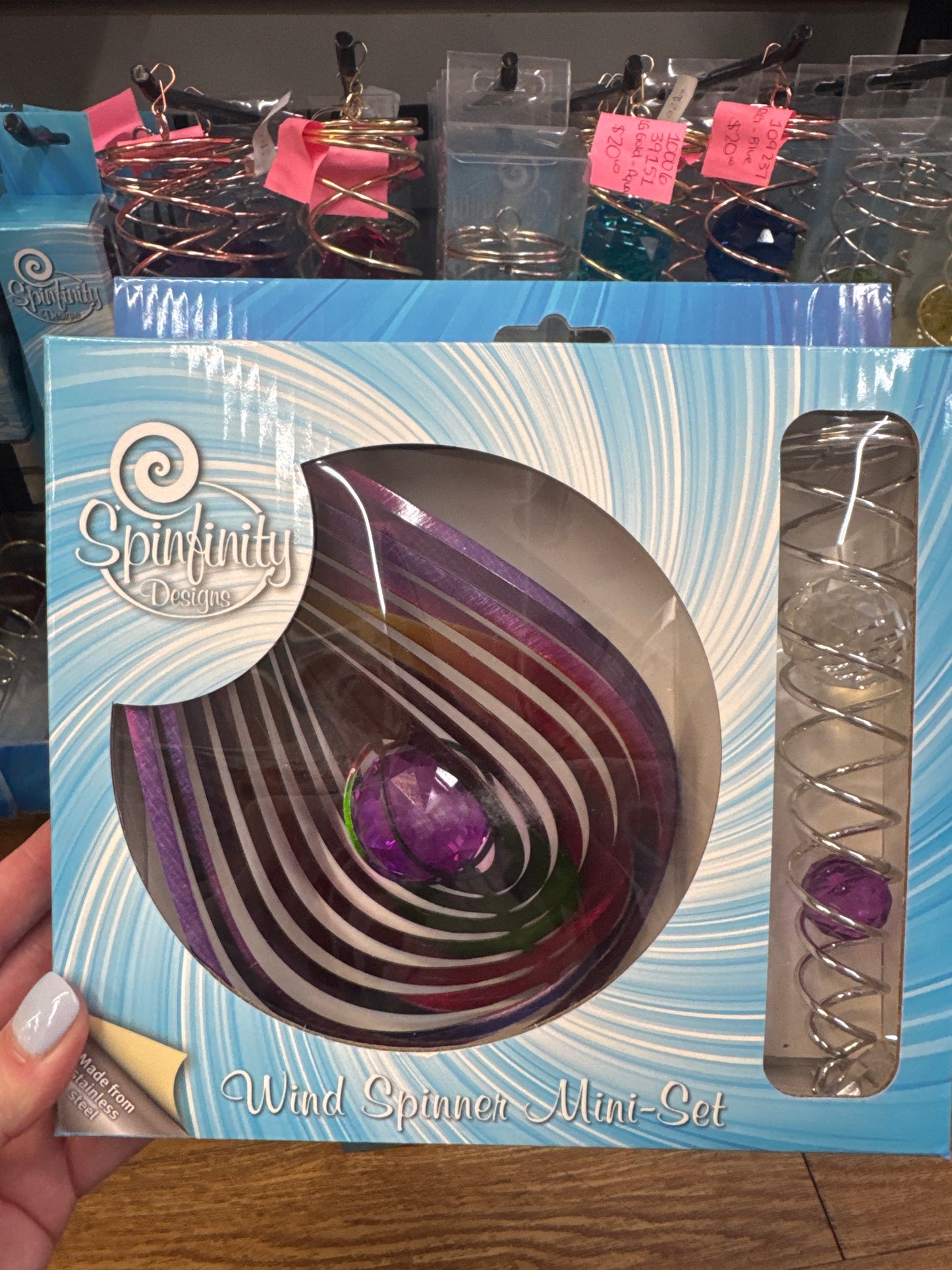 MINI SET W/TAIL - CRYSTAL PARADISE PURPLE TEARDROP