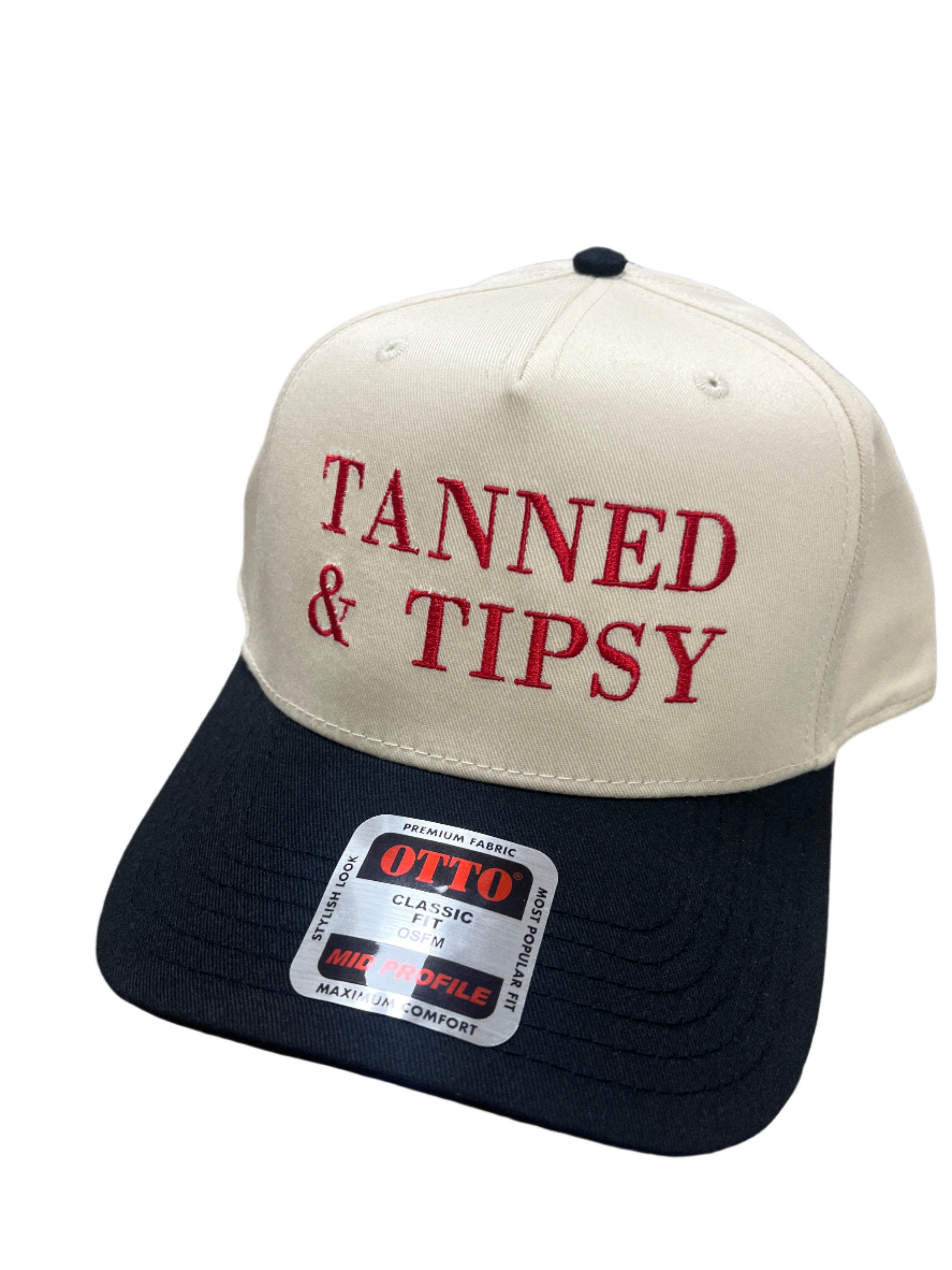 IVORY & BLACK HAT - TANNED & TIPSY