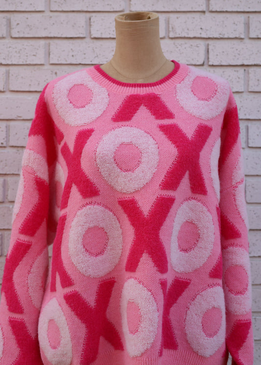 PINK XOXO SWEATER