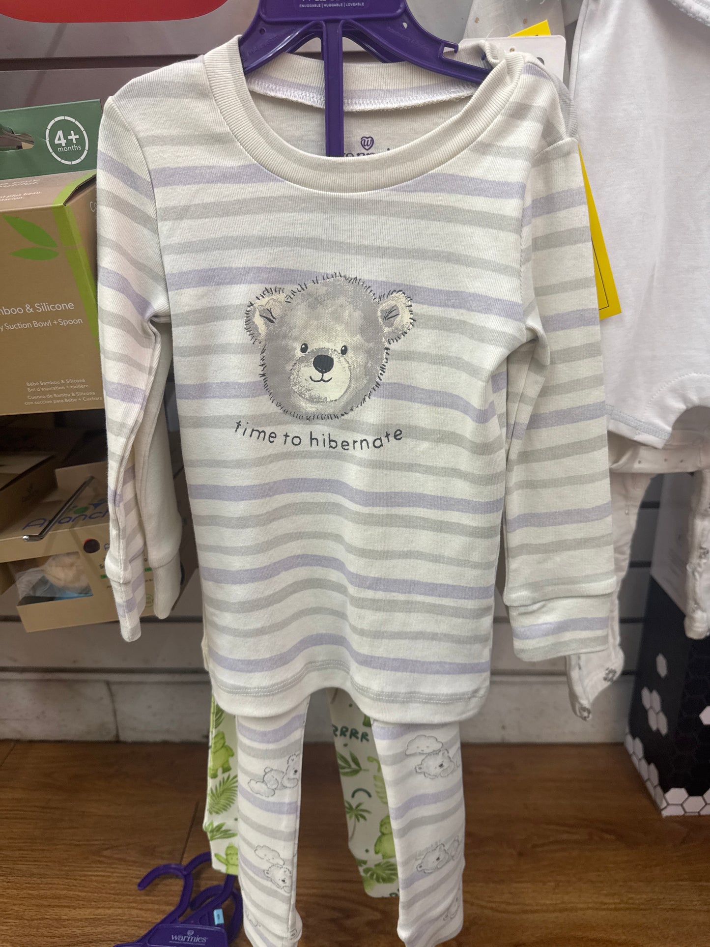 MARSHMALLOW BEAR PJ SET - 3T