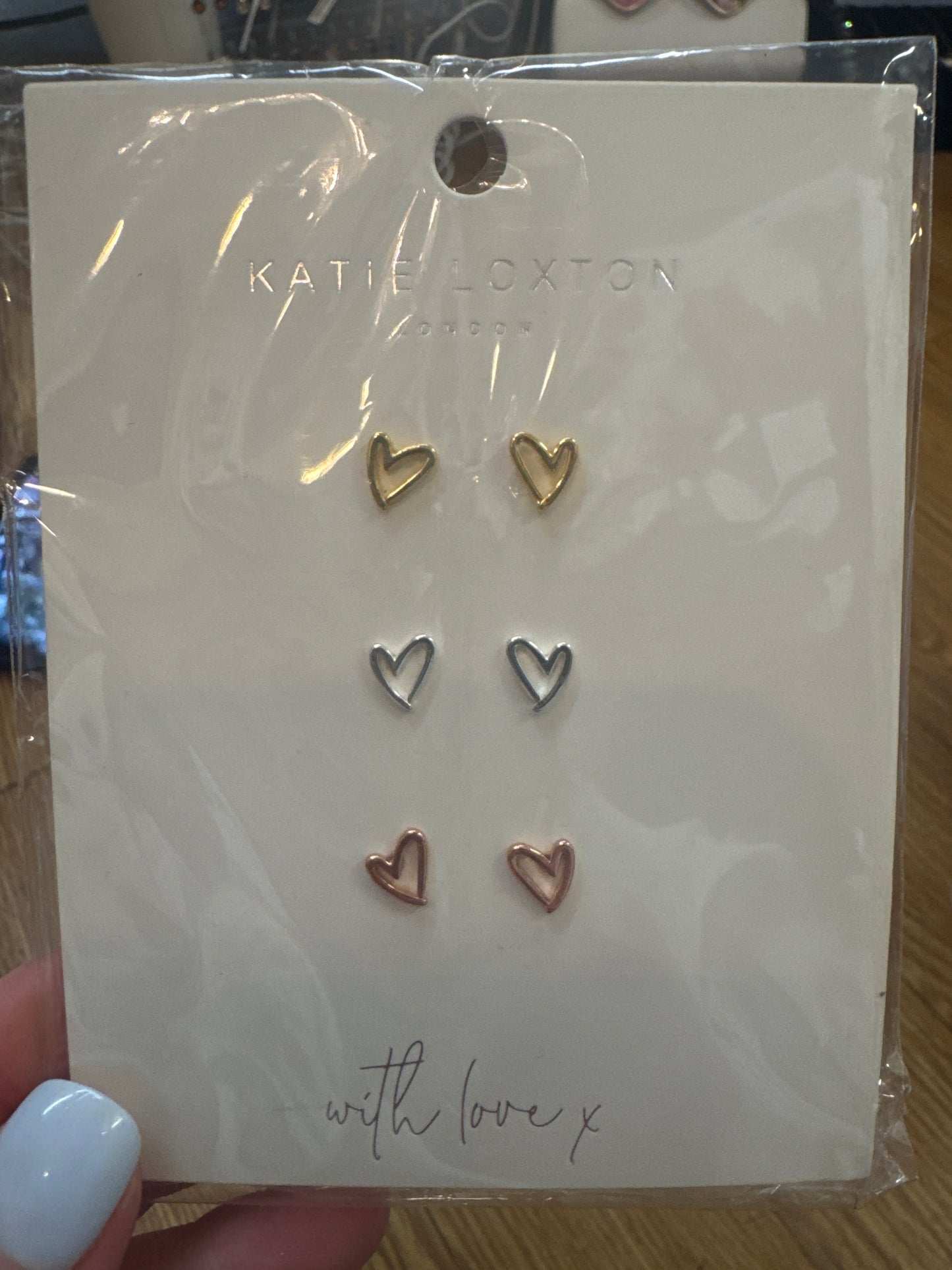 HEART OUTLINE EARRING TRIO