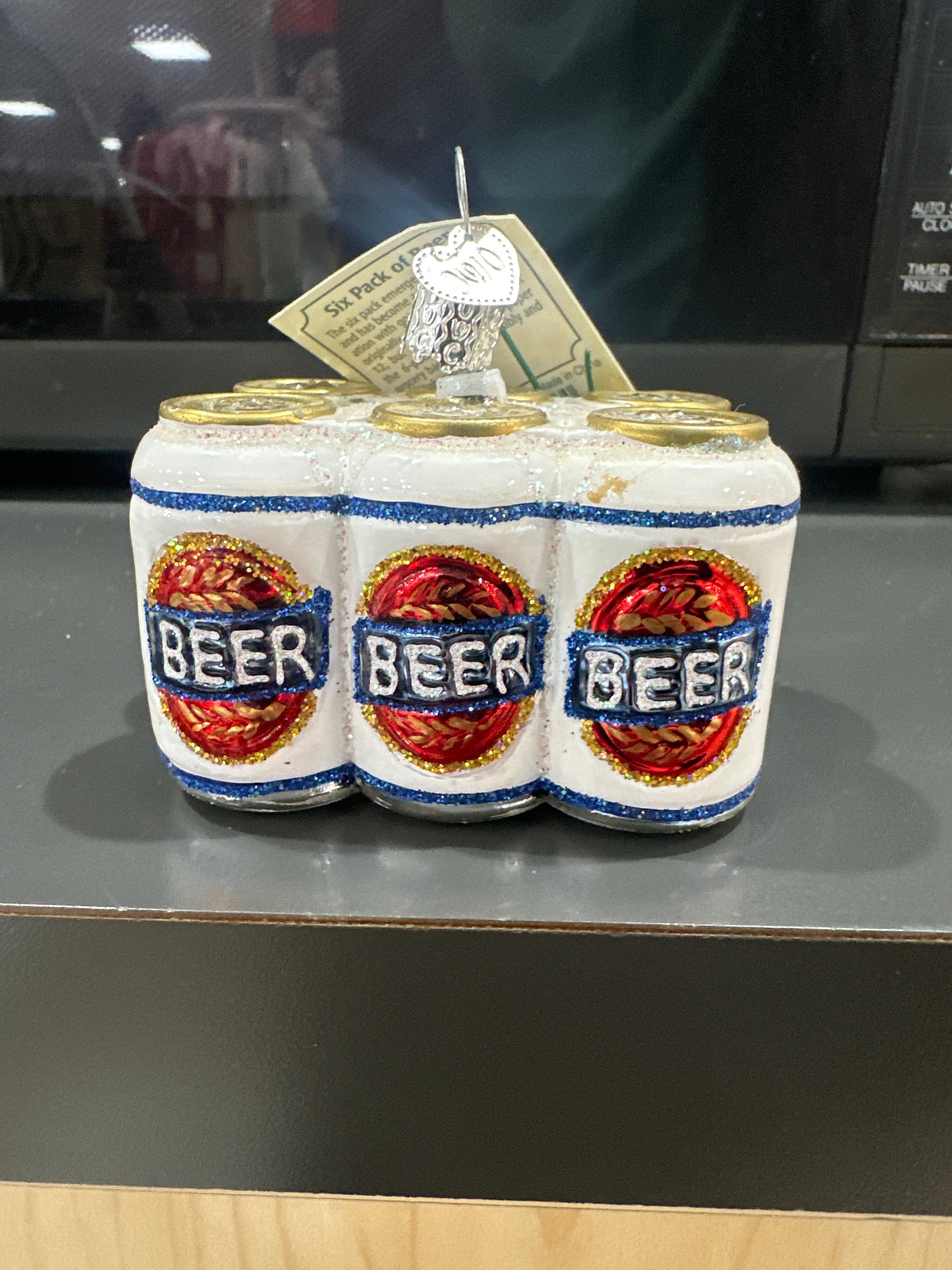 CHRISTMAS ORNAMENT SIX PACK OF BEER