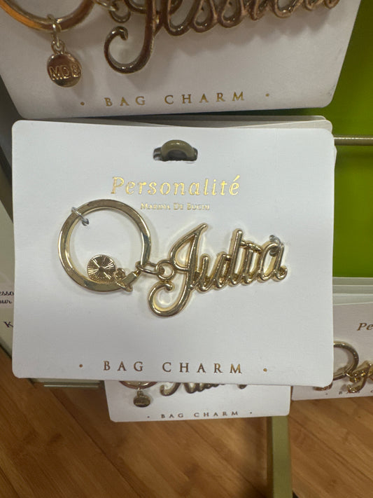 BAG CHARM KEYCHAIN - JULIA
