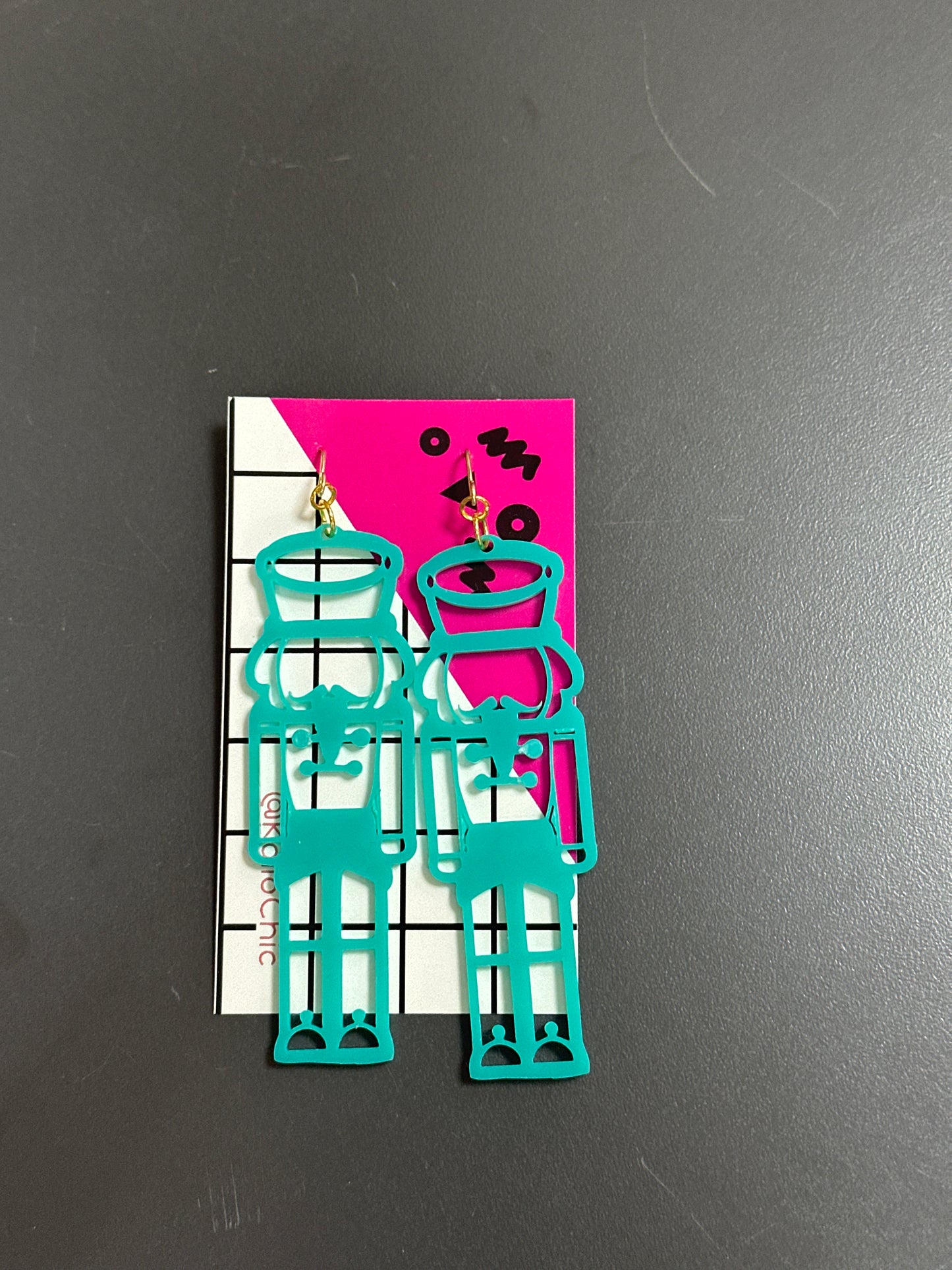 ACRYLIC NUTCRACKER EARRINGS