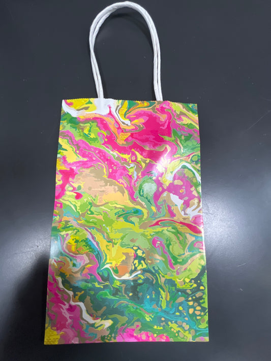 MARBLE SPLASH PAPER GIFT BAG