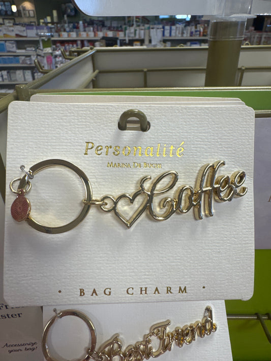 BAG CHARM KEYCHAIN - COFFEE - Pharm Favorites by Economy Pharmacy