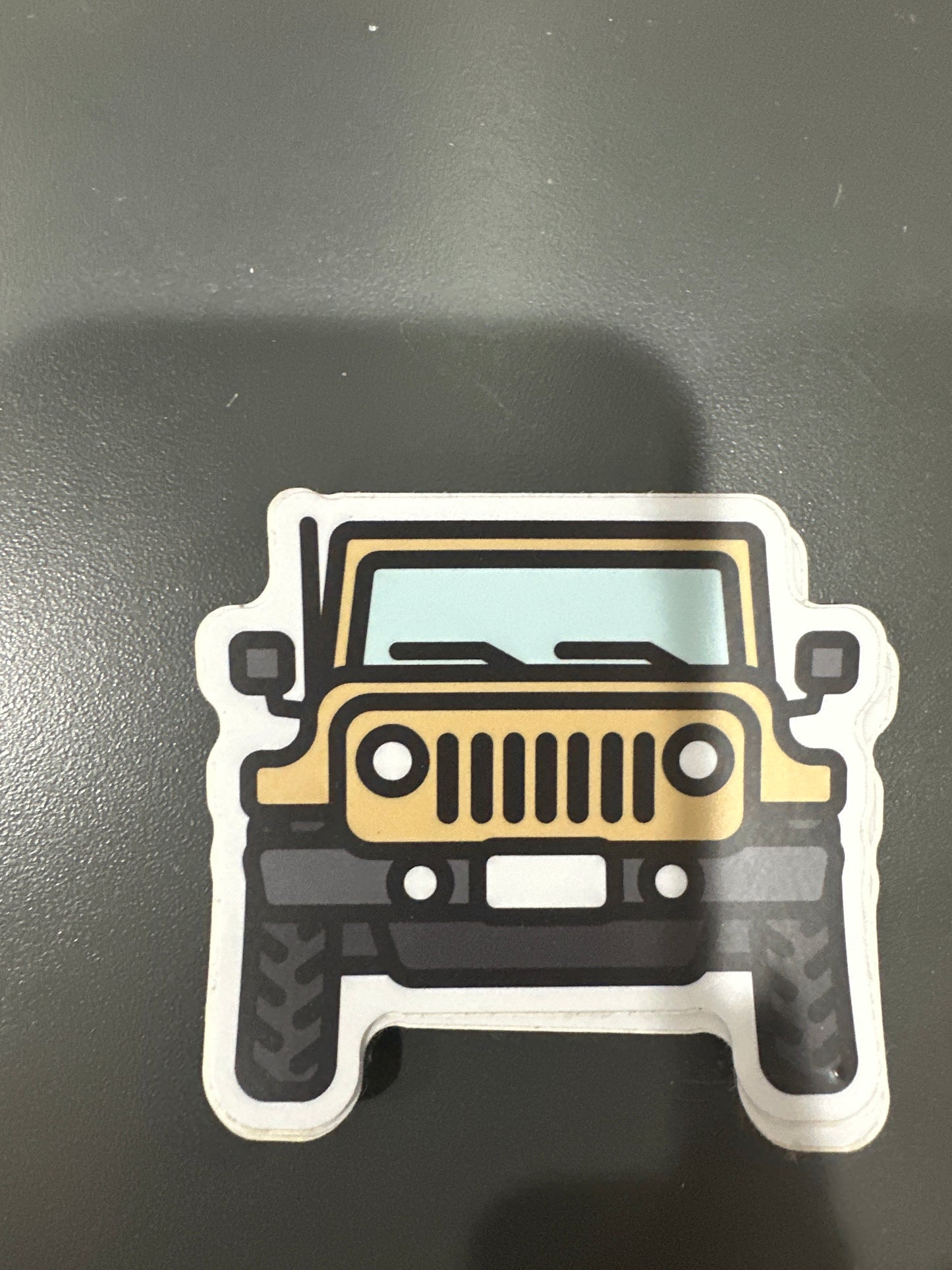 JEEP FRONT VIEW STICKER