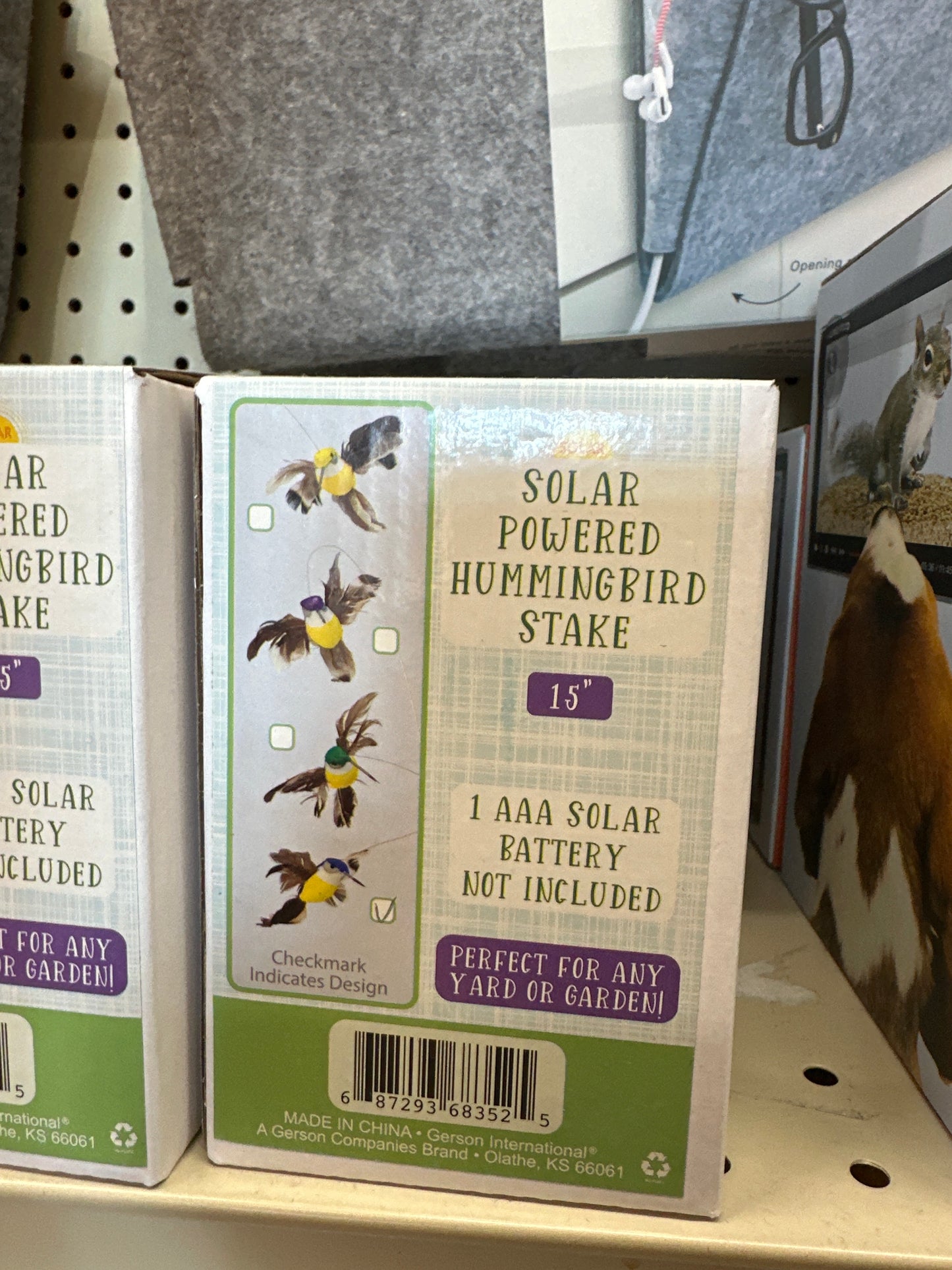 SOLAR POWERED HUMMINGBIRD STAKE