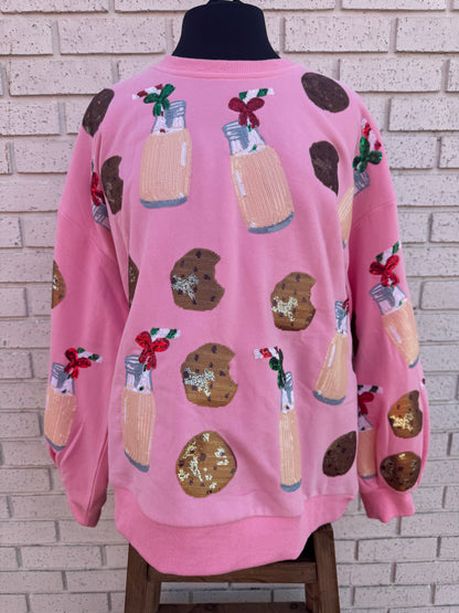 Light Pink Milk & Cookies Sweatshirt