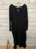 BLACK HONEST COTTON DRESS