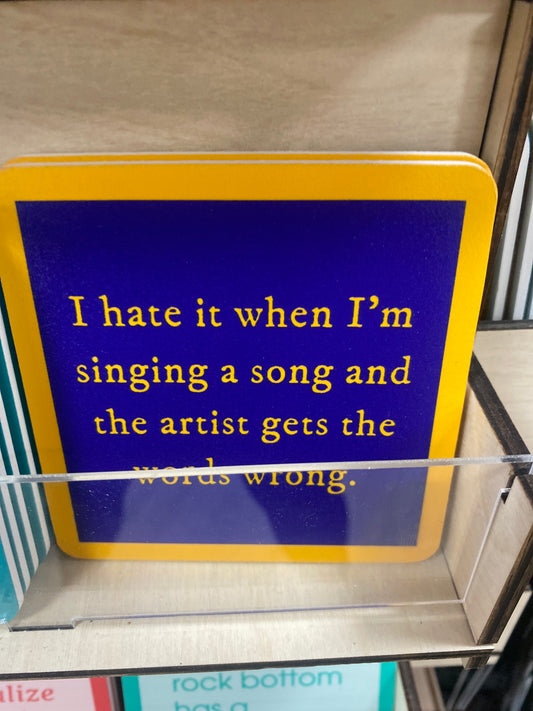 COASTER - WORDS WRONG