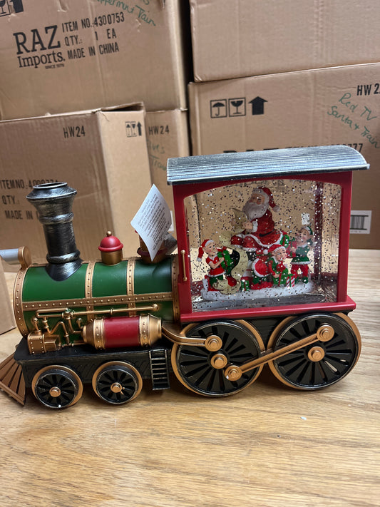 SANTA & ELVES RED & GREEN TRAIN
