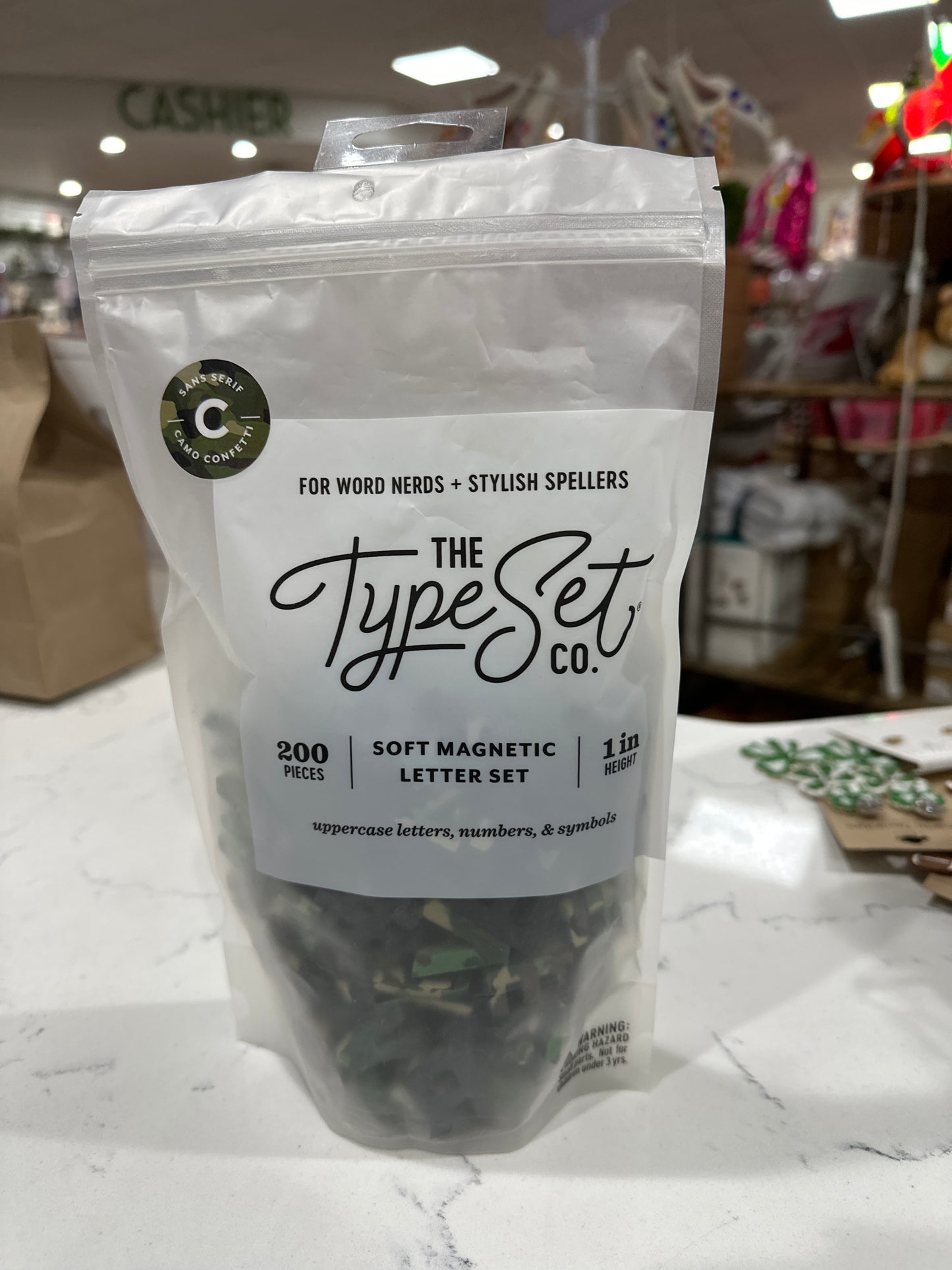 SOFT MAGNETIC LETTERS - CAMO