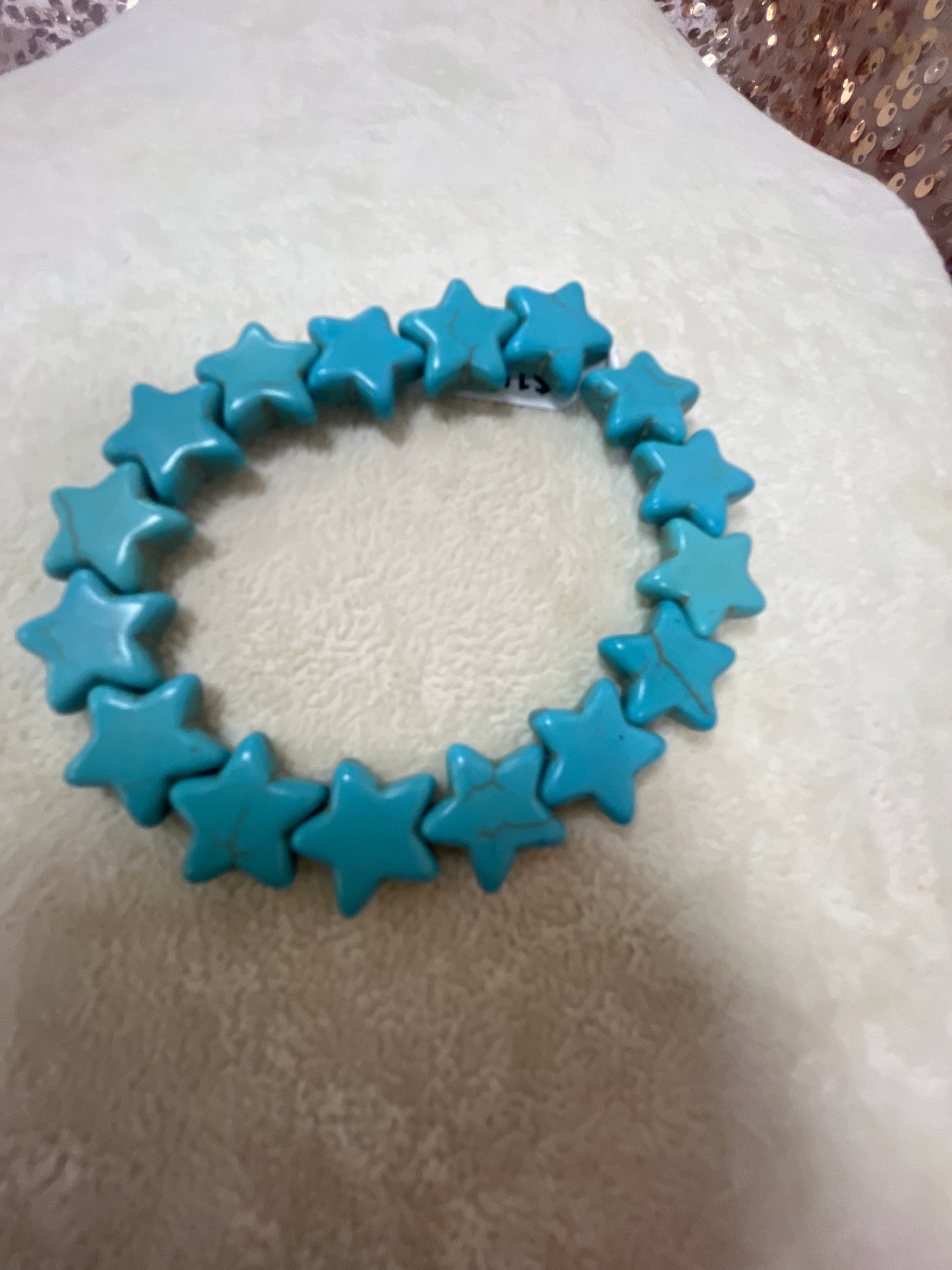 STAR BEADED STRETCHABLE BRACELET