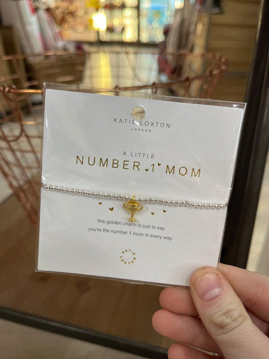A LITTLE NUMBER ONE MOM BRACELET
