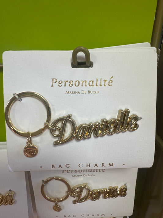 BAG CHARM KEYCHAIN - DANIELLE