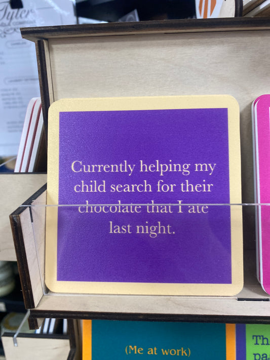 COASTER - SEARCH FOR CHOCOLATE