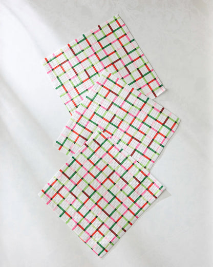 GEOMETRY DISH CLOTH - HOLIDAY