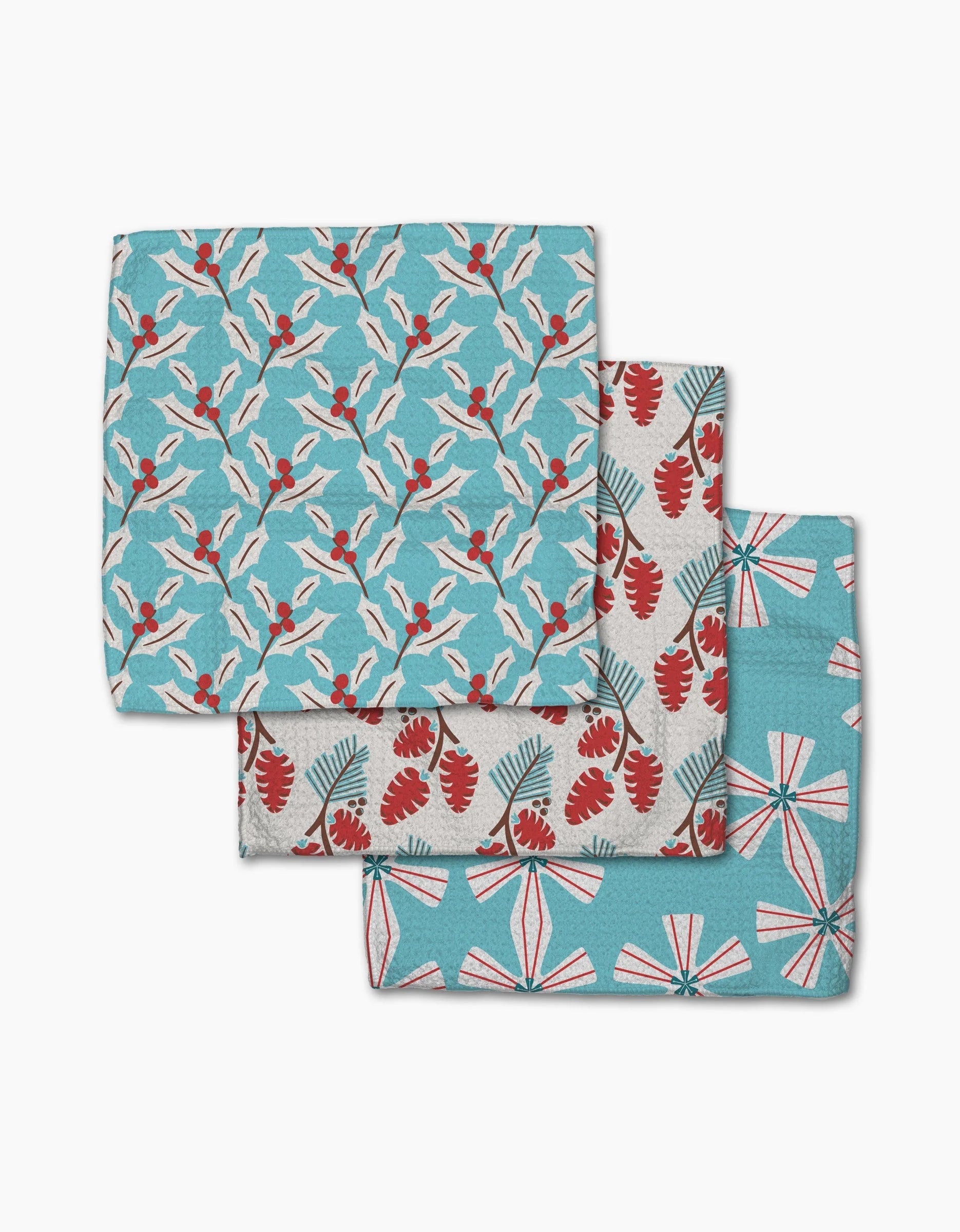 GEOMETRY DISH CLOTH - HOLIDAY