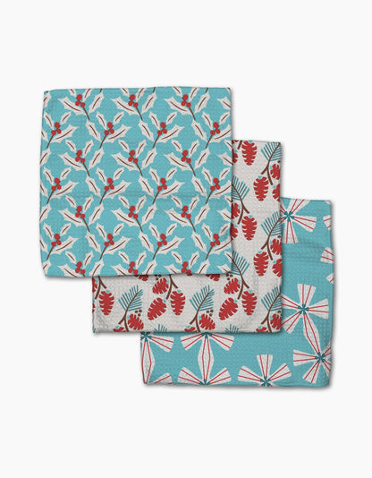 GEOMETRY DISH CLOTH - HOLIDAY