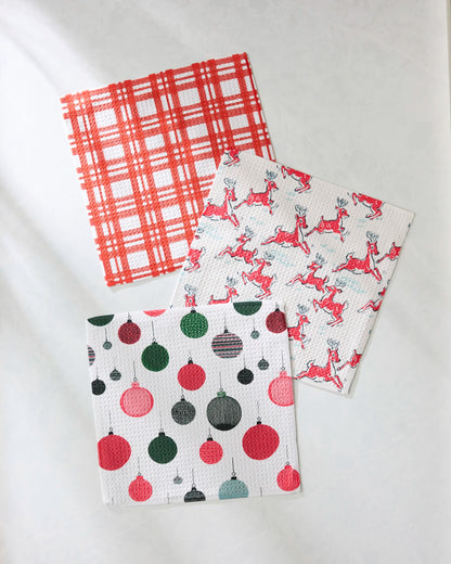 GEOMETRY DISH CLOTH - HOLIDAY